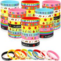 Pulseiras Party Favors JUNEBRUSHS Welcome Back to School x64 Pulseiras Party Favors JUNEBRUSHS Welcome Back to School x64
