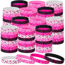 Pulseiras Patelai Breast Cancer Awareness Pink Ribbon x100 Pulseiras Patelai Breast Cancer Awareness Pink Ribbon x100