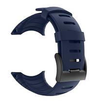 Pulseiras PATROHOO para pulseira Suunto Core, pulseira de relógio de substituição de borracha para Suunto Core SS014993000, azul meia-noite