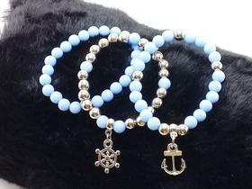 Pulseiras perolas artificiais kit com 3 unidades ref pp30119 Pulseiras perolas artificiais kit com 3 unidades ref pp30119