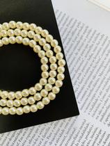 Pulseiras pulseira de pérolas tripla banhado Ouro e Prata