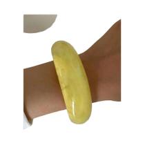 Pulseiras Punk De Resina Acrílica Laranja Amarela Para Mulheres, Joias De Moda Irregulares Largas Pulseiras Punk De Resina Acrílica Laranja Amarela Para Mulheres, Joias De Moda Irregulares Largas