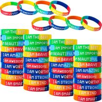 Pulseiras QEERBSIN Inspirational Silicone Pulseiras x60 Pulseiras QEERBSIN Inspirational Silicone Pulseiras x60