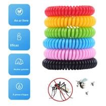 Pulseiras Repelentes De Mosquitos Para Bebês E Crianças Pequenas, Pacote Com 10, Naturais E
