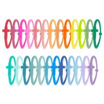 Pulseiras Ryan & Rose Cruz de Jesus de Silicone Pequenas Pacote com 25 Pulseiras Ryan & Rose Cruz de Jesus de Silicone Pequenas Pacote com 25