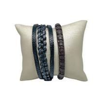 Pulseiras Satisfaction Masculina Premium Kit C/2 Fecho Metal