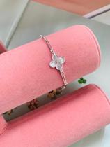 Pulseiras Semi Joia Prata 925 tendência Virginia Trevo Pulseiras Semi Joia Prata 925 tendência Virginia Trevo