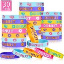 Pulseiras Skylety Donut Silicone, 30 peças para lembrancinhas