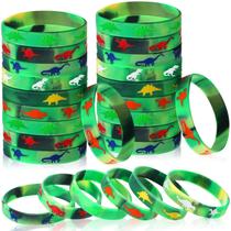Pulseiras Skylety, pacote com 30 dinossauros, silicone, dinossauro, festa Pulseiras Skylety, pacote com 30 dinossauros, silicone, dinossauro, festa