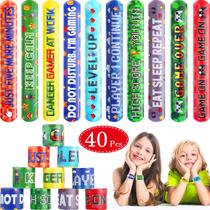 Pulseiras Slap Blulu 40, videogame, mineiro, decorações de festa