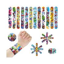 Pulseiras Slap Do Homem-Aranha Para Crianças, 12 Ou 24 Peças, Lembrancinhas De Festa Para Meninos,