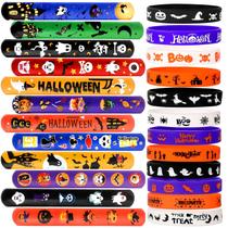 Pulseiras Slap Garma Halloween, 96 unidades, pulseiras de borracha
