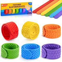 Pulseiras Slap PuraEase texturizado de silicone sensorial Fidget 6PC Pulseiras Slap PuraEase texturizado de silicone sensorial Fidget 6PC