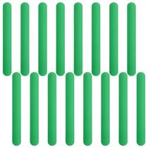 Pulseiras Slap ZCYSRLQIN, borracha de silicone, 16 peças verdes