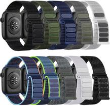 Pulseiras Solo Loop Lenrao de Nylon Macio para Apple Watch - Pacote com 10 Unidades