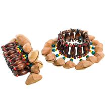 Pulseiras TDOCK Kenari Seed Shell Dance para dança, ioga e meditação