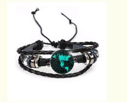 Pulseiras Terra Plana Firmamento Mapa Da Terra Geográfico