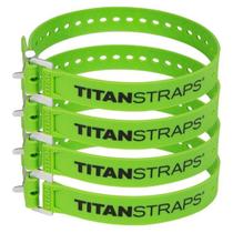 Pulseiras Tie-Down Titan Industrial Straps, 20 cm, verde limão, pacote com 4 Pulseiras Tie-Down Titan Industrial Straps, 20 cm, verde limão, pacote com 4