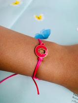 Pulseiras Tornozeleiras macramê mão de Fátima trevo da sorte