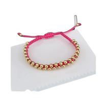 Pulseiras Trançadas Artesanais Com Contas Banhadas a Ouro Para Mulheres E Casais, Acessórios De