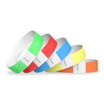 Pulseiras Tyvek Wristco 1000 unidades 5 Cores à Prova de Violação Pulseiras Tyvek Wristco 1000 unidades 5 Cores à Prova de Violação