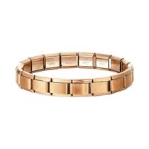 Pulseiras Unissex Modernas De Aço Inoxidável Quadradas Elásticas Joias Italianas HipHop Presente
