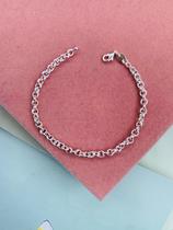 Pulseiras Unissex Semi Joia Prata 925 corrente elo português