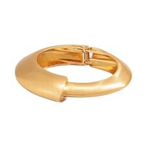 Pulseiras Vintage Geométricas Largas Em Ouro Fosco Para Mulheres E Homens Joias Punk SHIXIN 4