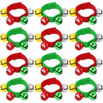 Pulseiras Wrist Bells Augshy Christmas, 12 peças de lembrancinhas para crianças