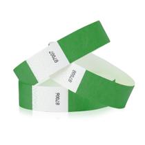 Pulseiras WristCo Kelly Green Tyvek 500 para eventos