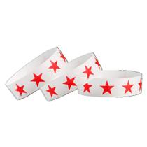 Pulseiras WristCo Red Stars Tyvek 500 para eventos 500ml Pulseiras WristCo Red Stars Tyvek 500 para eventos 500ml