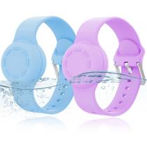Pulsera impermeable para AirTag 2 unidades para niños KAHADI púrpura/azul Pulsera impermeable para AirTag 2 unidades para niños KAHADI púrpura/azul