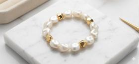 Pulsera Pérola Irregular Cor:Perola Pulsera Pérola Irregular Cor:Perola