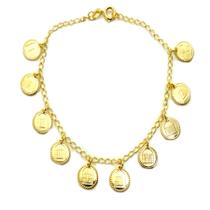 Pulseria 10 Mandamentos Folheado ouro 18k Pulseria 10 Mandamentos Folheado ouro 18k