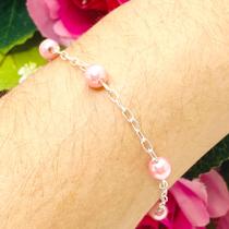 Pulseria Prata Legitima 925 Perola Rosa Pulseria Prata Legitima 925 Perola Rosa