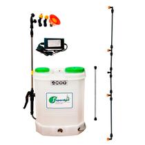 Pulverizador 16 Litros Eletrico SH16RP + Mini Barra de Fibra SAMBF4B + Tubo da Lança de 50 cm