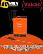 Pulverizador a bateria 8 amperes 16 litros cor laranja vpb16l8a vulcan trent