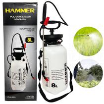 Pulverizador Borrifador Manual 8 Litros Alta Pressão Para Uso Geral - HAMMER