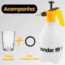 Pulverizador Borrifador Manual Com Pressão Previa Vonder 1,5 Litros