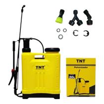 Pulverizador Costal Agrícola 20 Litros TNT com 3 Bicos e Jogo de Reparos Pulverizador Costal Agrícola 20 Litros TNT com 3 Bicos e Jogo de Reparos