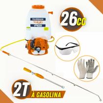 Pulverizador Costal Vulcan Trent 25 Litros a Gasolina 26cc Mangueira 3 Bicos Aspersores de Pulverização Pulverizador Costal Vulcan Trent 25 Litros a Gasolina 26cc Mangueira 3 Bicos Aspersores de Pulverização