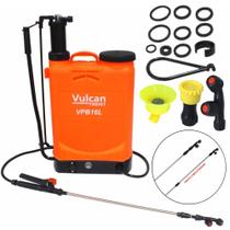 Pulverizador Costal Vulcan Trent VP16L8A 8 Amperes 16 Litros à Bateria e Manual 80psi Alta Pressão