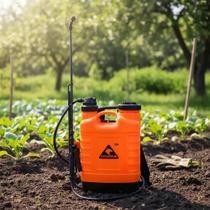 Pulverizador costal12 litros bomba manual para jardim coyote