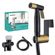 Pulverizador de bidé BARROCK Matte Black Gold Aço Inoxidável 120 cm Pulverizador de bidé BARROCK Matte Black Gold Aço Inoxidável 120 cm