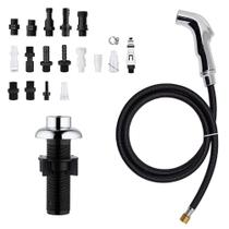 Pulverizador de cozinha Houtingmaan Chrome com cabeça de pulverização e mangueira