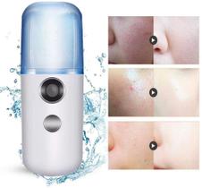 Pulverizador de Névoa Facial Nano Tecnologia Hidratante de Pele para Verão e Sol com USB