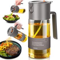 Pulverizador de óleo Costop 2 em 1 dispensador de azeite de oliva de vidro de 500 ml