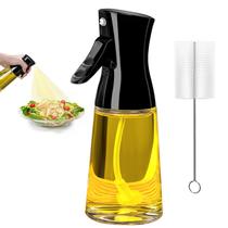 Pulverizador de óleo Showvigor 180 ml de vidro com escova para cozinhar Pulverizador de óleo Showvigor 180 ml de vidro com escova para cozinhar