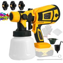 Pulverizador de tinta BYCZONE Cordless 600W com bateria DEWALT 20V