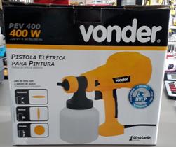 Pulverizador de Tinta Eletrico Profissional Para Latex Esmalte Verniz - Vonder - 400W 220V